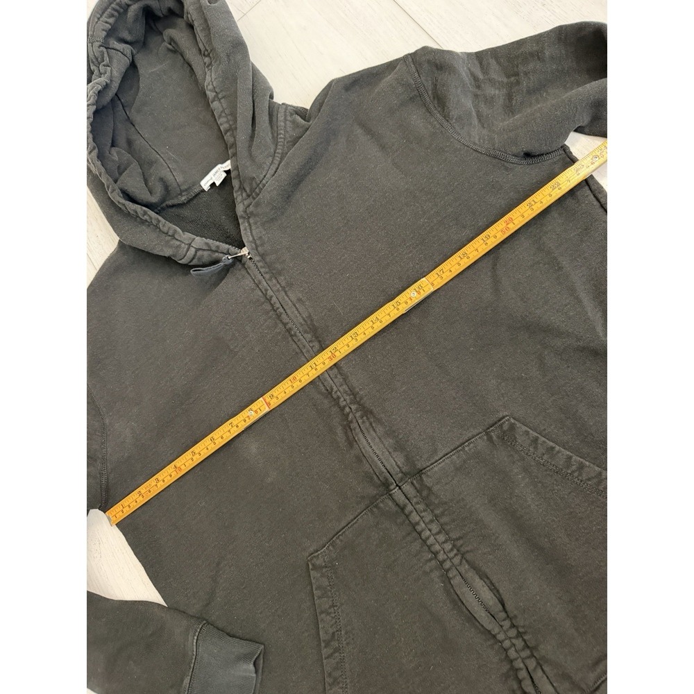 Standard James Perse Full Zip Hoodie Sweatshirt Sz 3 Black - Picture 6 of 6